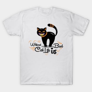 without cat life is bad T-Shirt